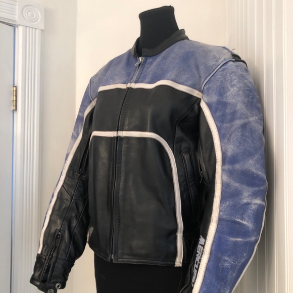 Rocket Girl Genuine Leather Padded Motorcycle Jacket - Picture 2 of 6